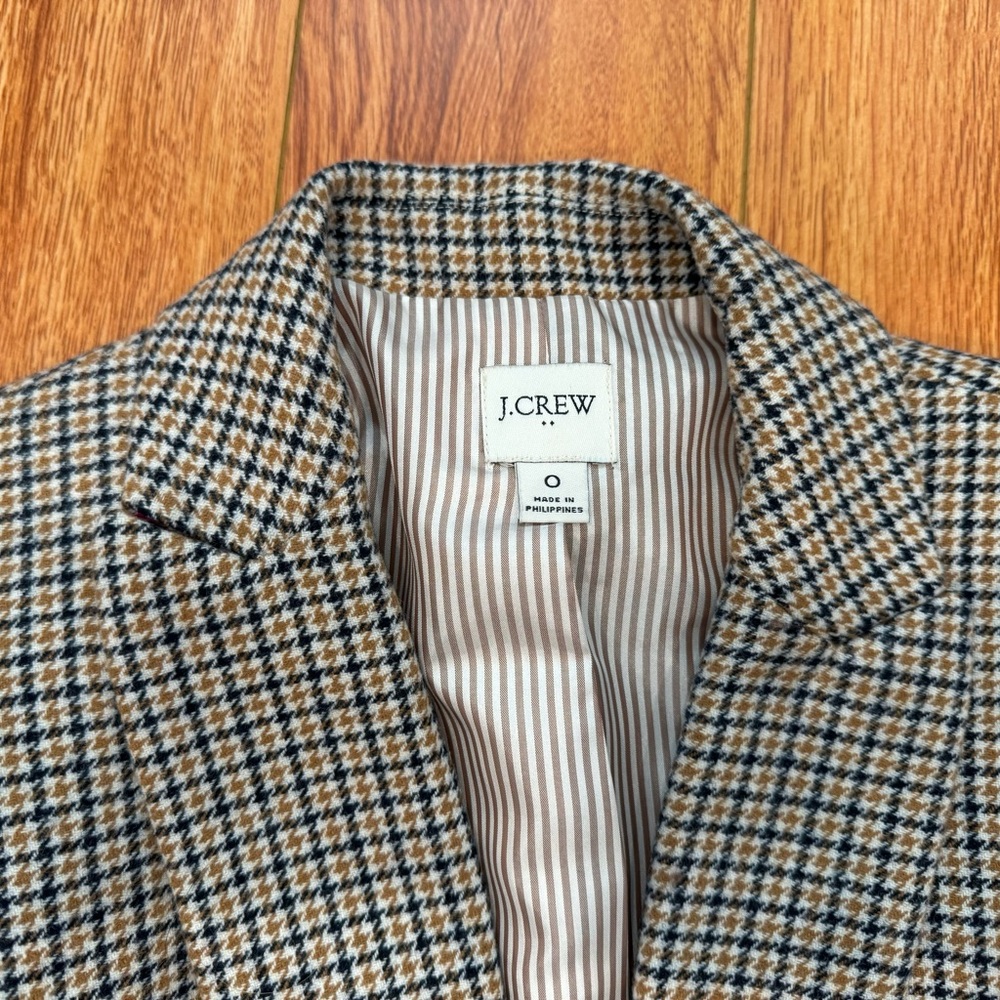 Checkered One Button Blazer - image 2